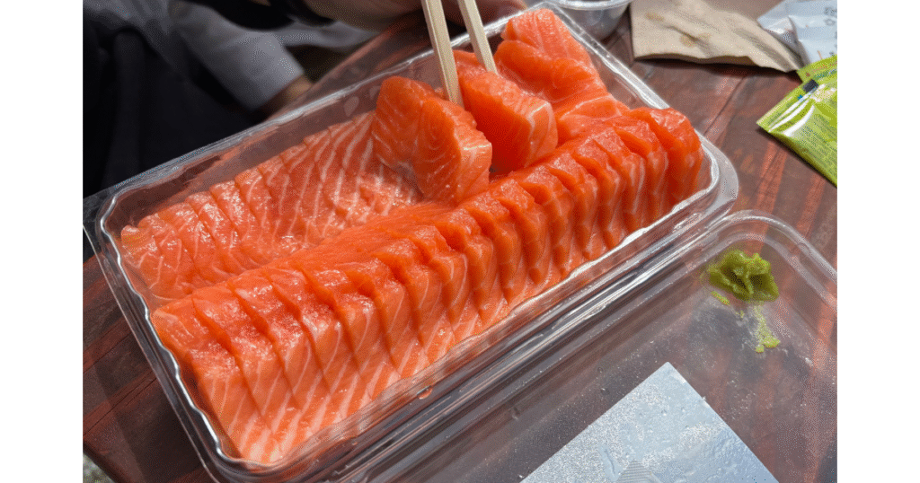 マウントクックアルパインサーモン刺身